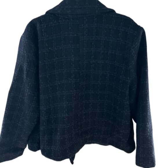 Lauren Conrad Double Breasted Peacoat Jacket--Navy Tweed--Size XL--MSRP $78 - Picture 4 of 7